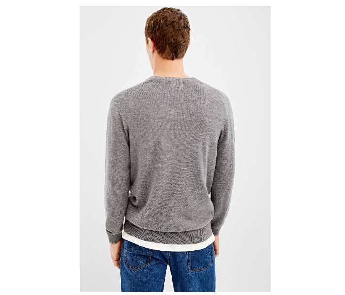 Springfield 140661244 Medium Knitted Jumper for Men - Dark Grey - Zoom Image 2