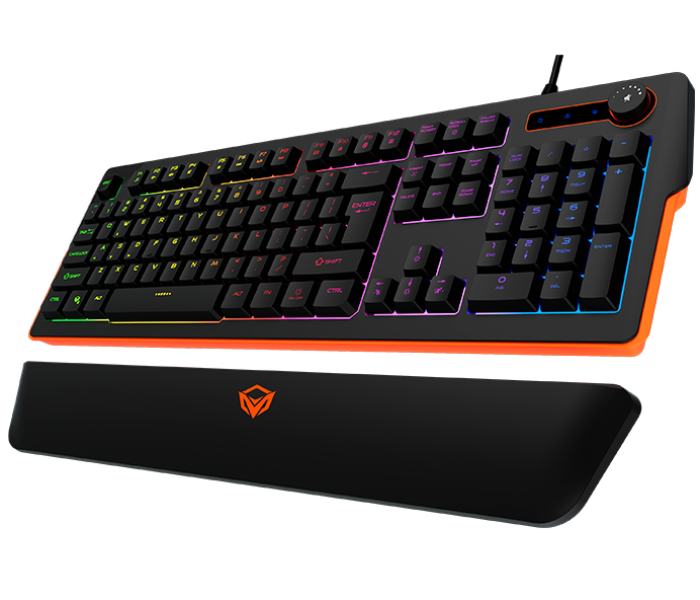 Meetion K9520 RGB Magnetic Wrist Rest Gaming Keyboard - Black - Zoom Image 4