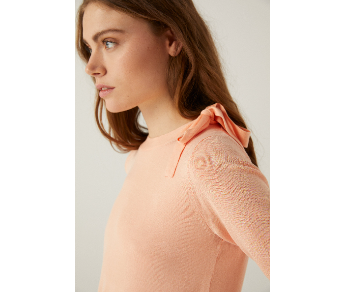 Springfield 133967263 Medium Knitwear for Women - Coral - Zoom Image 3