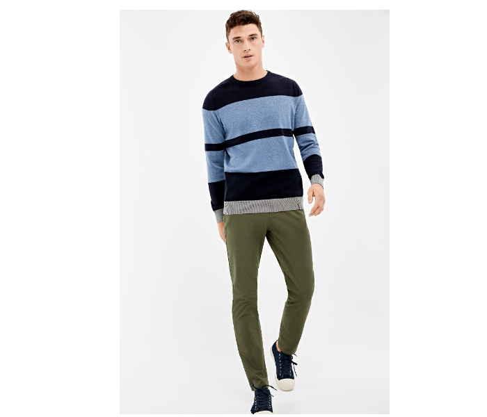 Springfield 140670111 Large Knitted Jumper for Men - Blue - Zoom Image 1