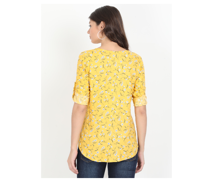 Kaia SK01ST0005LYL005 Large Casual Top for Women - Yellow - Zoom Image 3