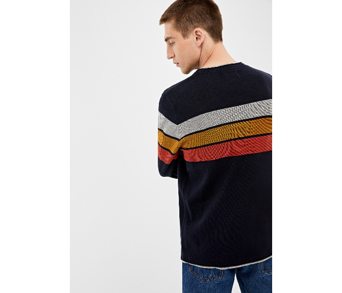 Springfield 140675211 XXL Knitted Jumper for Men - Dark Blue - Zoom Image 4