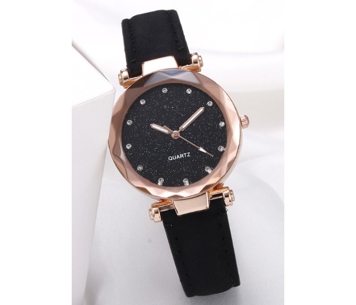 Starry Sky Luxury Wrist Strap Watch For Women - Black - Zoom Image