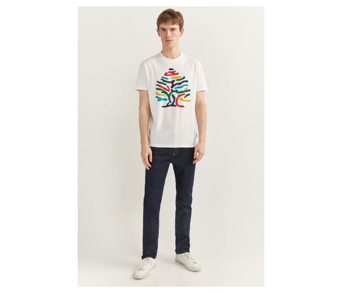 Springfield 024793699 XXXL Short Sleeve T-Shirt for Men - White - Zoom Image 1