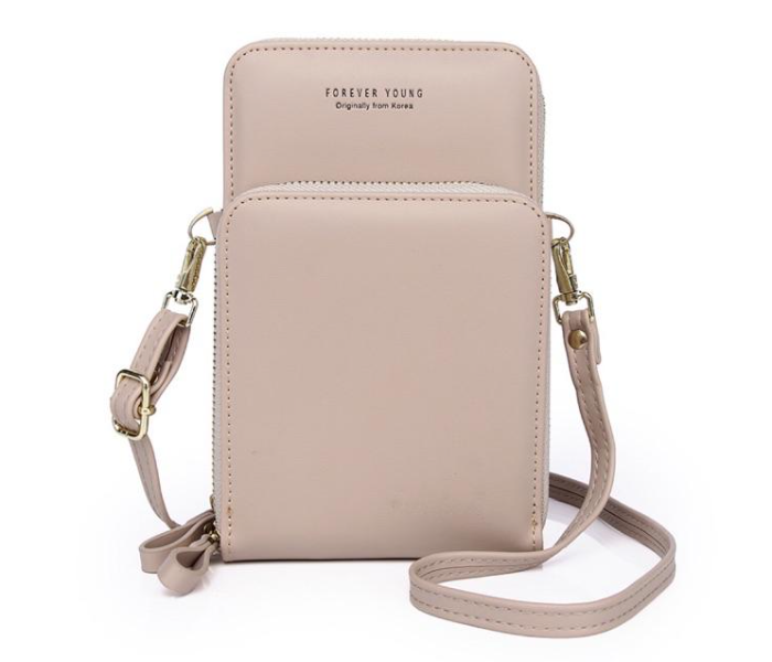 Forever Young 3 Pocket Messenger Bag for Women - Apricot - Zoom Image