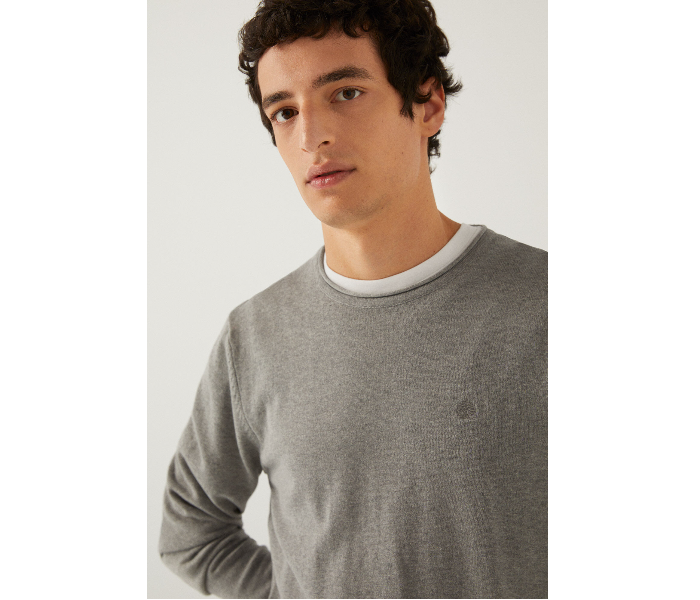 Springfield 140938746 Medium Knitwear for Men - Grey - Zoom Image 3