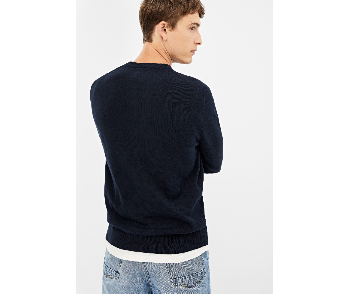 Springfield 140661211 Large Knitted Jumper for Men - Dark Blue - Zoom Image 2