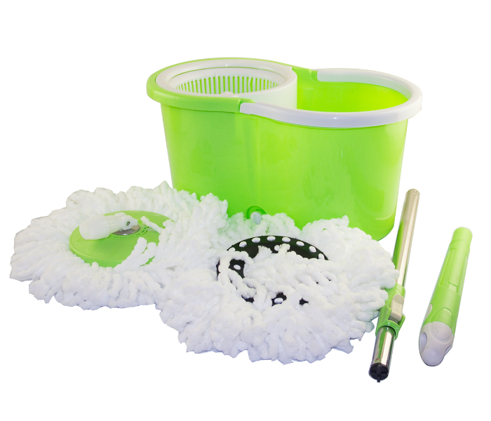 Easy 360 Degree Spinning Mop Bucket Set With 1 Free Mop Head - Green - Zoom Image 7