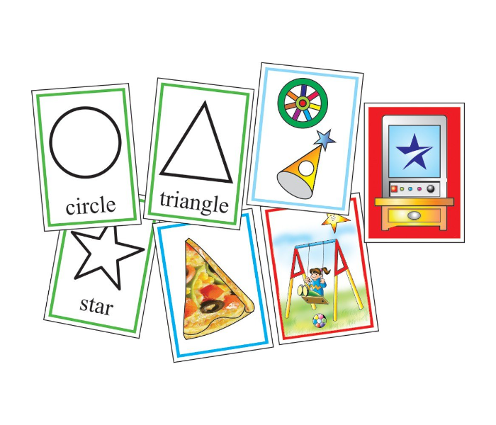 JMsouq Creative Educational CE00521 Shapes Flash Cards Educational Game for Kids - Zoom Image 2