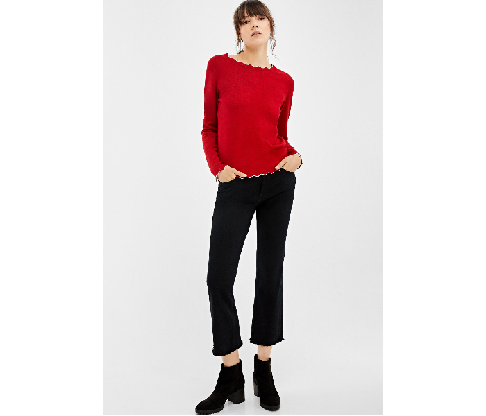 Springfield 133611806 Medium Long Sleeve Knitwear For Women - Red - Zoom Image 1