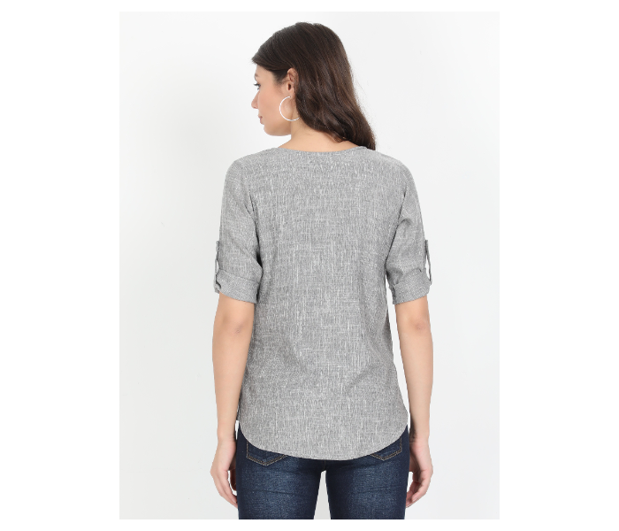 Kaia SK01ST0002MGY006 Large Casual Top for Women - Grey - Zoom Image 2