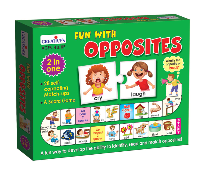 JMsouq Creative Educational CE00274 Fun with Opposites Educational Game for Kids - Zoom Image 1