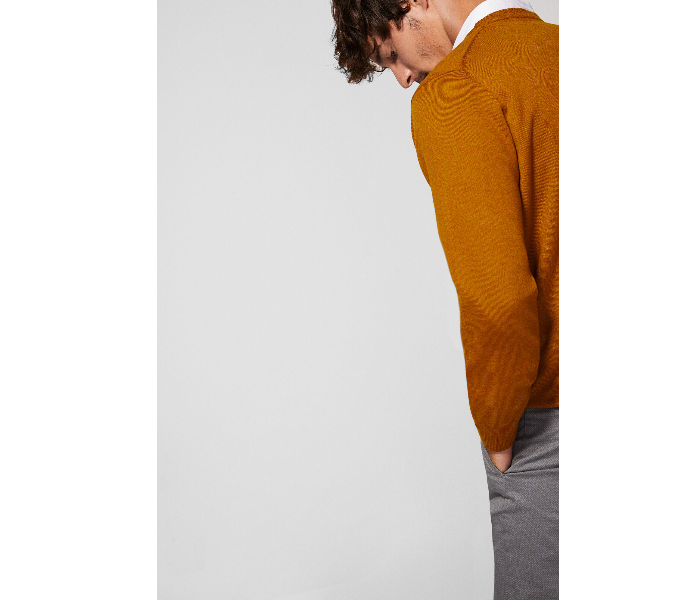 Springfield 140439367 XXL Knitted Jumper for Men - Orange - Zoom Image 3