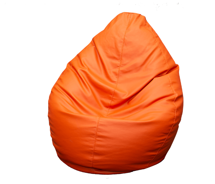 Lazy Panda EORAAXXXL XXXL Eco Leather Bean Bag - Orange - Zoom Image