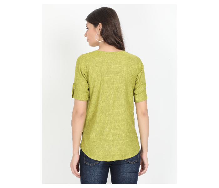 Kaia SK01ST0003PGR007 Large Casual Top for Women - Green - Zoom Image 2