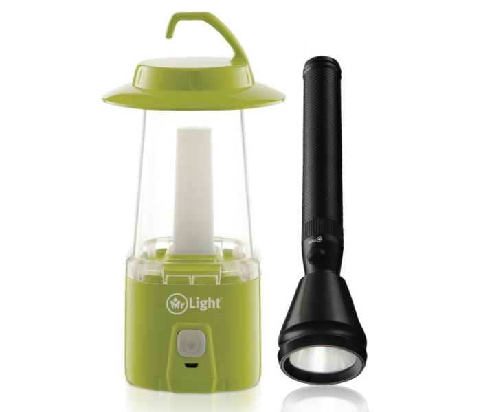 Mr Light Camping Emergency Light and LED Flashlight - Green & Black - Zoom Image