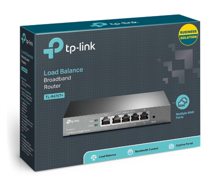 TP-Link Plus Load Balance Broadband Router TL-R470T - Black - Zoom Image 3