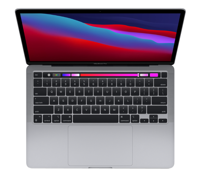 Apple MacBook Pro Z11C000LC 13.3 inch Display M1 Chip 16GB 2TB Storage macOS English Arabic Keyboard - Grey - Zoom Image 2