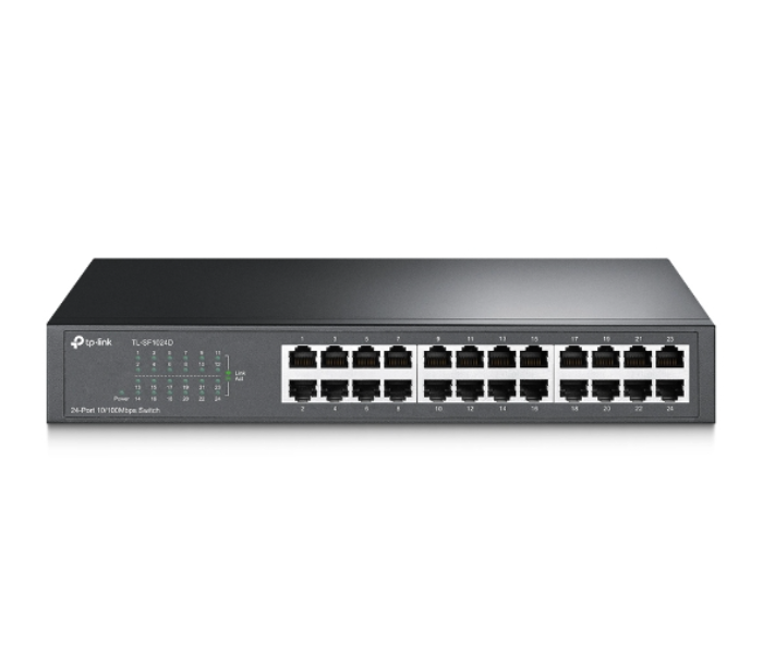 TP-Link 24-port 10 100Mbps Desktop Rackmount Switch TL-SF1024D - Black - Zoom Image 1