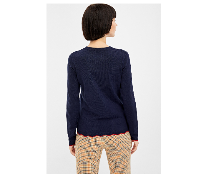 Springfield 133688619 Medium Long Sleeve Knitwear for Women - Blue - Zoom Image 3