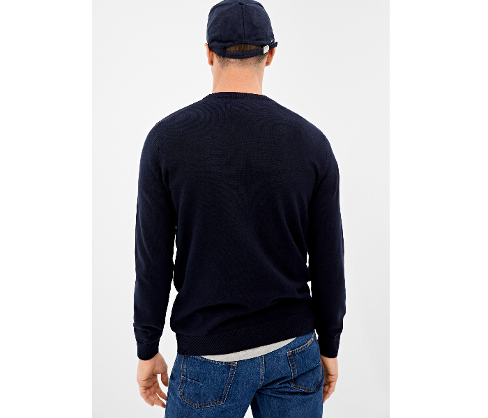 Springfield 140669811 XXL Knitted Jumper for Men - Dark Blue - Zoom Image 2