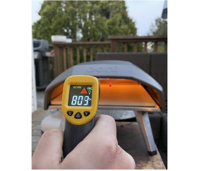 Ooni UU-P06100 Infrared Thermometer Digital Laser Temperature Gun - Black and Yellow - Zoom Image 3