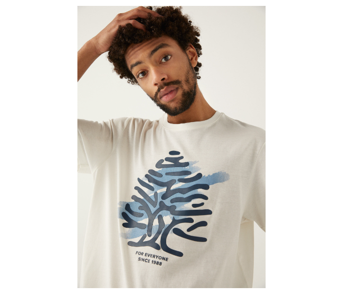 Springfield 024991296 XXL T-Shirt for Men - Ivory - Zoom Image 2