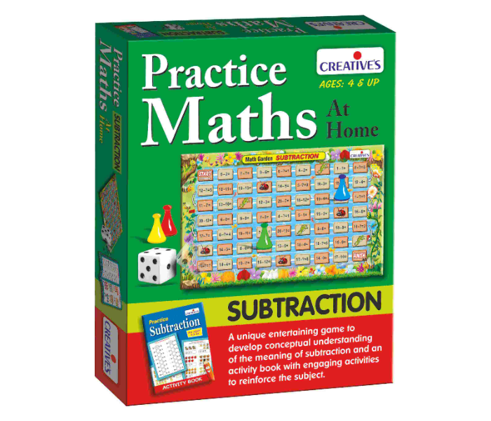 JMsouq Creative Educational CE01070 Practice Maths at Home Subtraction Educational Game for Kids - Zoom Image 1