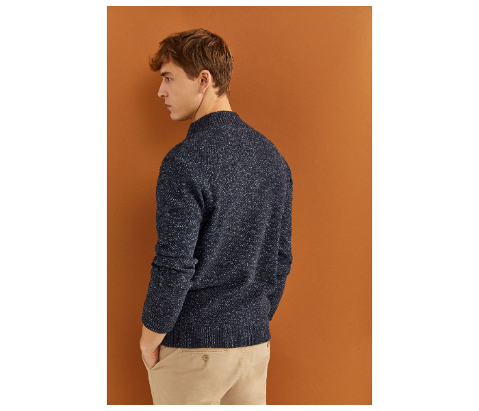 Springfield 023920811 Small Cardigan for Men - Dark Blue - Zoom Image 3