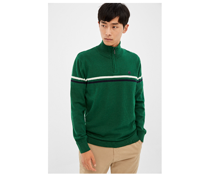 Springfield 140674424 Large Knitted Jumper for Men - Green - Zoom Image 2