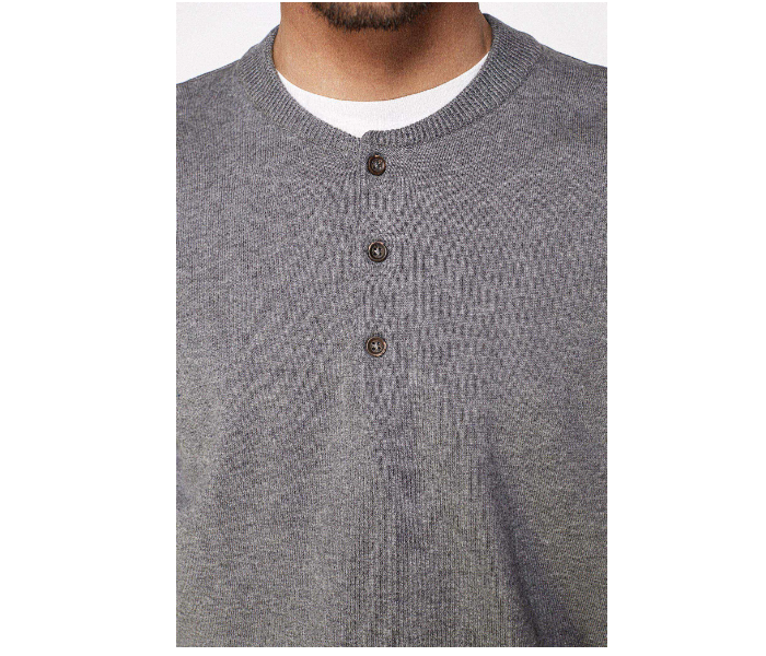 Springfield 141392944 XL Cotton Knitwear for Men - Dark Grey - Zoom Image 4