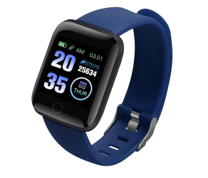 D13 Smart Watch with Heart Rate Monitor - Blue - Zoom Image