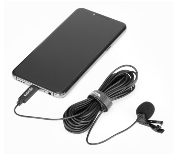 Boya BY-M3 C-Type Lavalier Mic - Black - Zoom Image 4