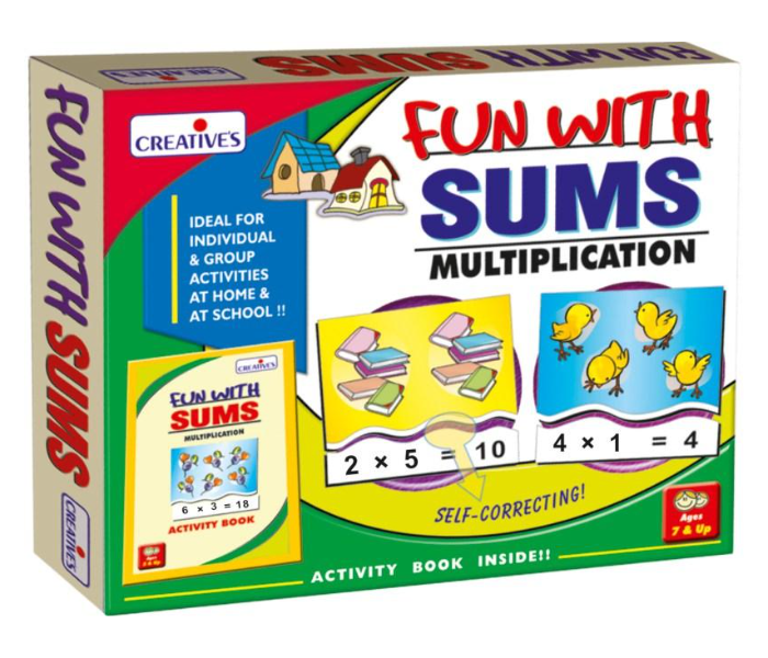 JMsouq Creative Educational CE00924 Fun with Sums Multiplication Educational Game for Kids - Zoom Image