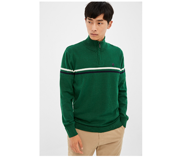 Springfield 140674424 XXL Knitted Jumper for Men - Green - Zoom Image 2