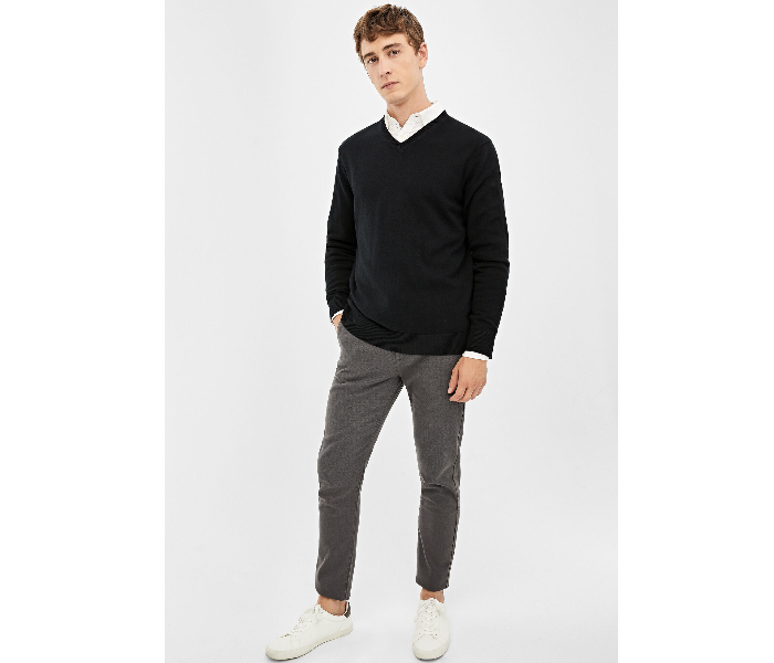 Springfield 140661201 Medium Knitted Jumper for Men - Black - Zoom Image 1