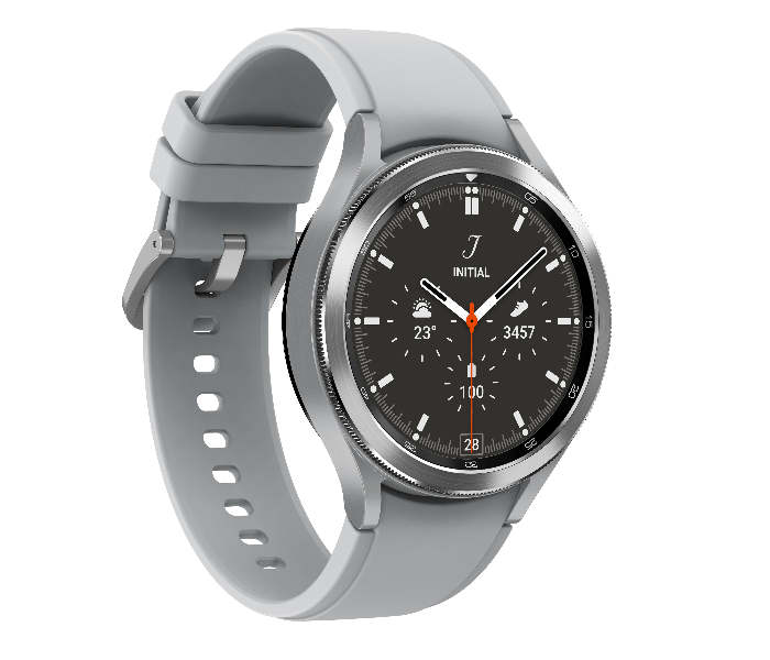 Samsung R890 Galaxy Watch4 Classic 46mm Bluetooth Smartwatch - Silver - Zoom Image 1