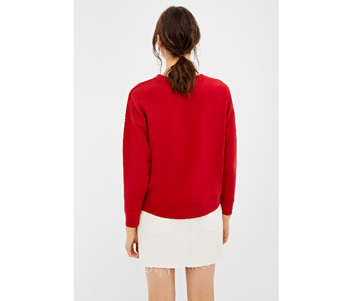 Springfield 108695260 Extra Small Sweat Shirt for Women - Red - Zoom Image 2