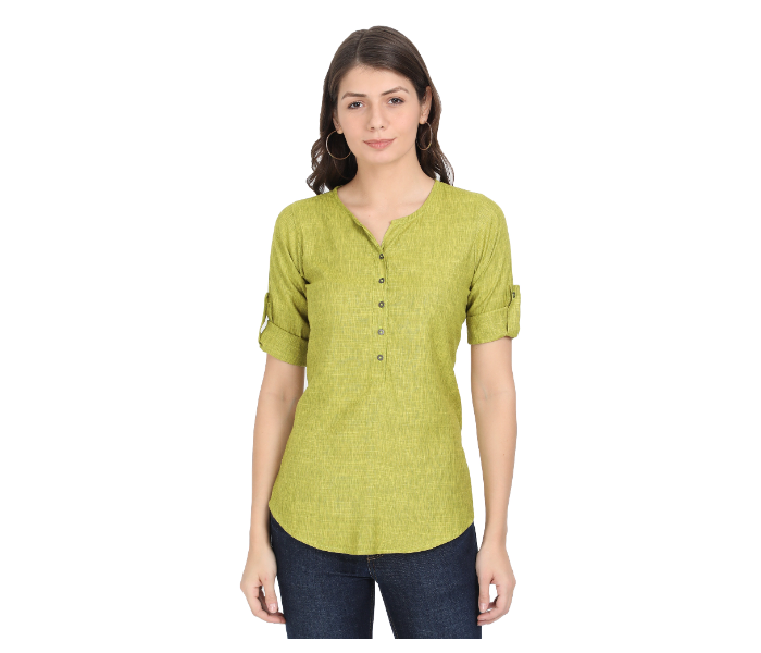 Kaia SK01ST0003PGR007 XXL Casual Top for Women - Green - Zoom Image 1