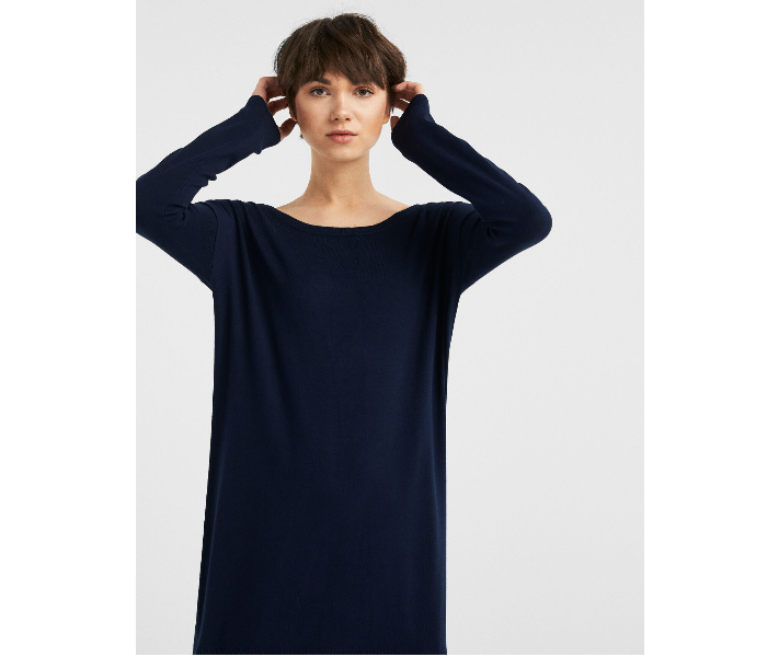 Springfield 133549919 Large Long Sleeve Knitwear For Women - Blue - Zoom Image 2