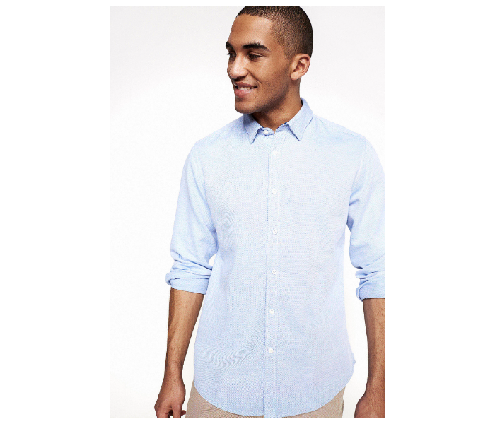 Springfield 150346414 S Shirts For Men - Medium Blue - Zoom Image 3