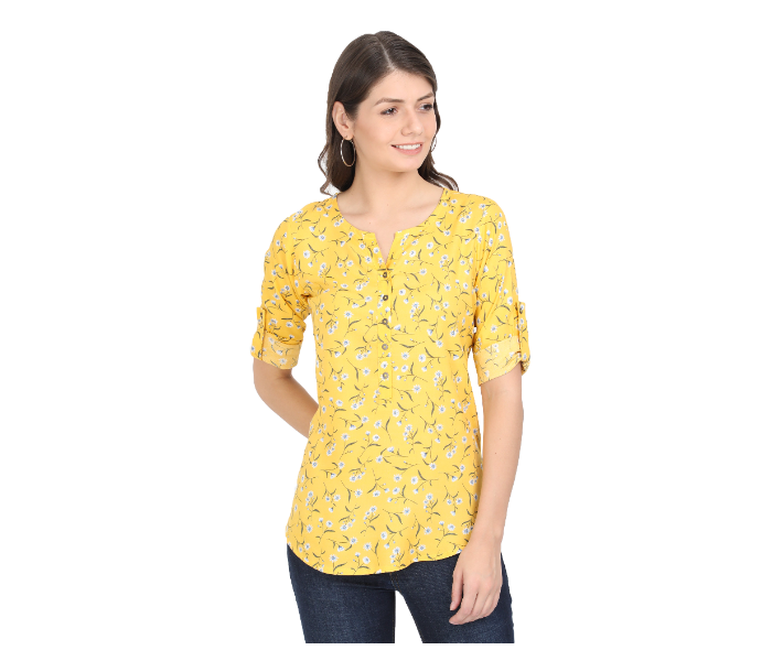 Kaia SK01ST0005LYL005 XL Casual Top for Women - Yellow - Zoom Image 1