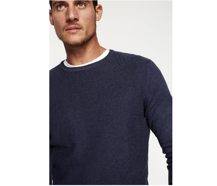 Springfield 141390213 XXL Cotton Knitwear for Men - Medium Blue - Zoom Image 4