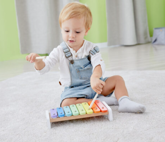 Classic World 40530 Wooden 8 Bar Xylophone Toy for Kids - Zoom Image 2