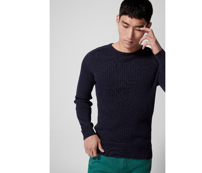 Springfield 140468711 XXL Knitted Jumper for Men - Dark Blue - Zoom Image 2