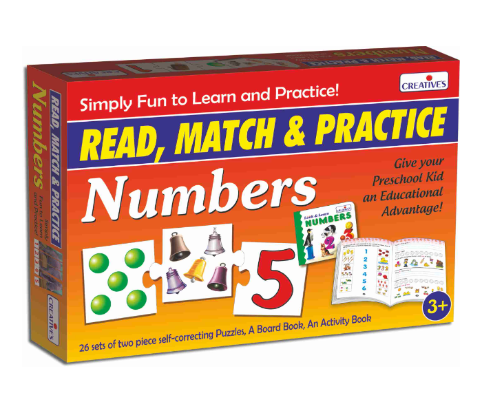 JMsouq Creative Educational CE01044 Read, Match and Practice Numbers Educational Game for Kids - Zoom Image 1