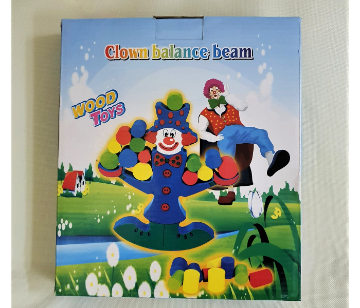 Generic 2107795 Problem Solving Clown Balance Beam Toy for Color and Size Recognition for Kids - Zoom Image 2