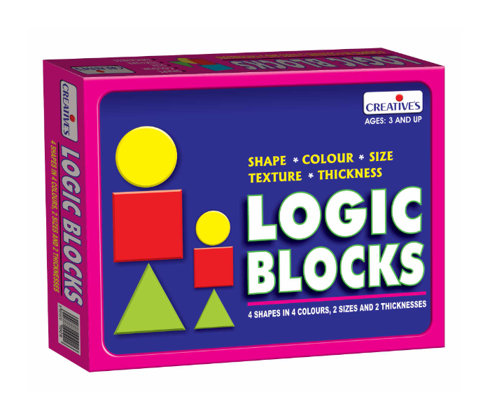 JMsouq Creative Educational CE01018 Logic Blocks Educational Game for Kids - Zoom Image 1