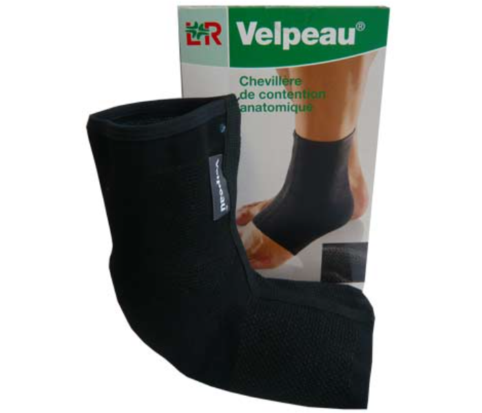 Lohmann and Rauscher 2177022700 Size 4 Velpeau Anatomical Ankle Sleeve - Black - Zoom Image