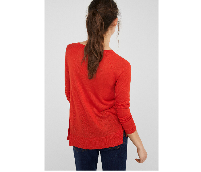 Springfield 133550264 Medium Long Sleeve Knitwear For Women - Orange - Zoom Image 3